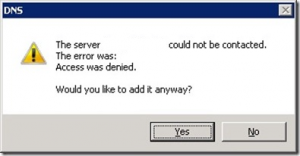 DNS Access Denied